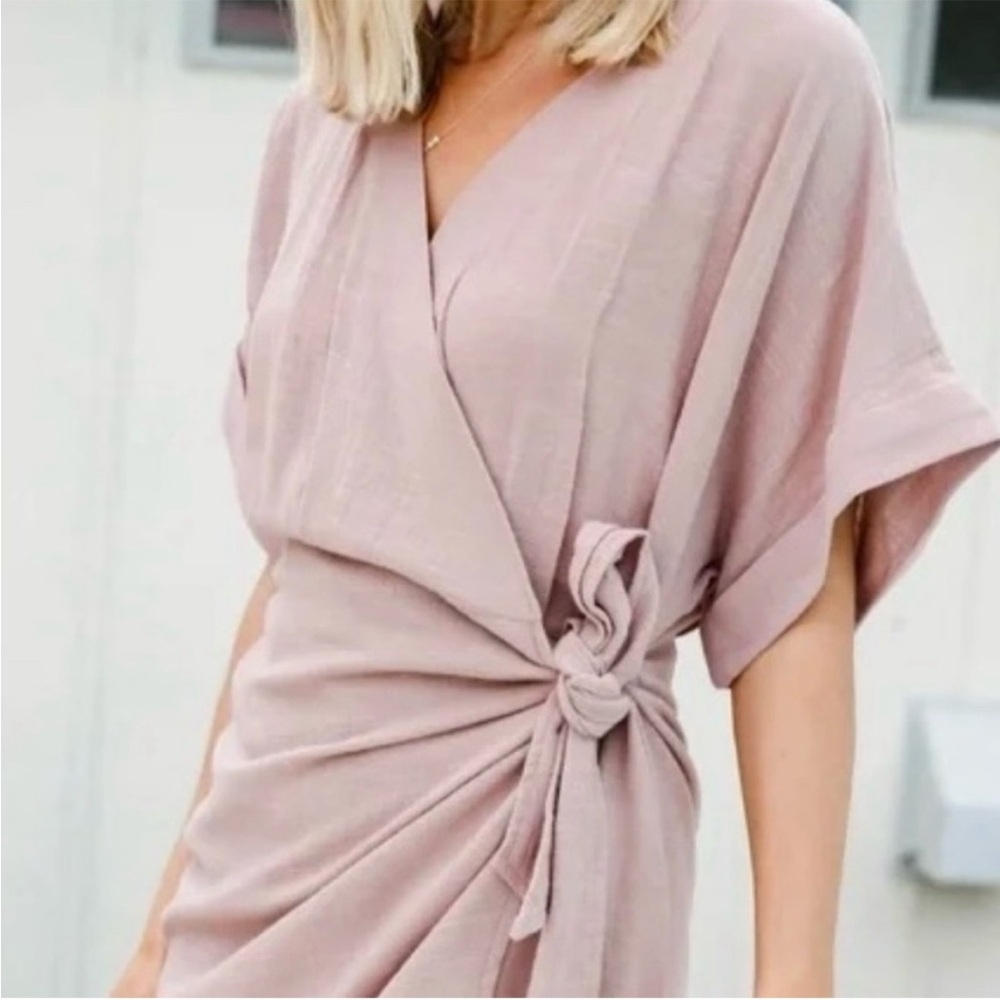 Able Cady Dusty Pink Midi Dress Size L